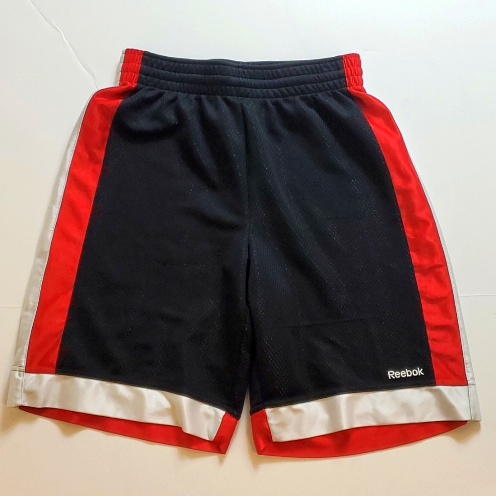 Reebok red, black and white athletic shorts